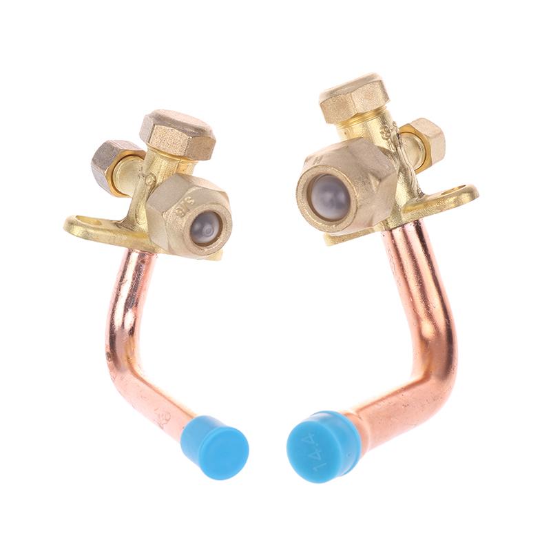 Rett Albue 90 Grader Kobling 1/4" 3/8" 1/2" Yd Kobberrør 3 Veier Vinkel Stoppventil Kobling Klimaanlegg