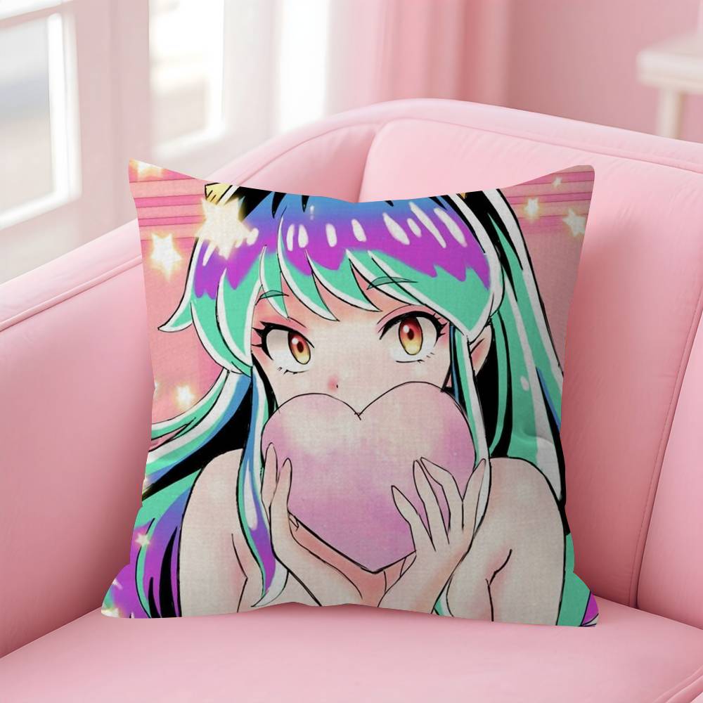 Urusei Yatsura Anime  Personalized Pillow Cover Kids Bedroom Wild Party Decor Pillowcase kid Birthday shower Gift