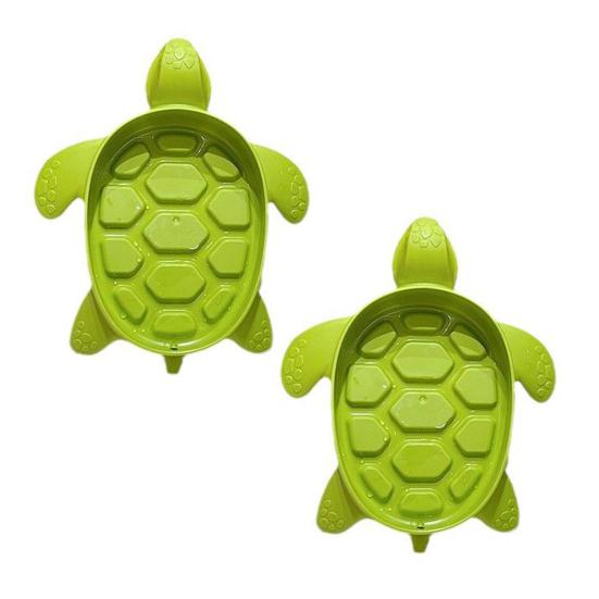 1/2Pcs Tortoise Soap Dish PP Material Soap Holder Shower Bathroom Kitchen Anti-Slip Soap Tray Home Decor