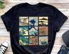 T-shirt Grande Vague Japonaise Survêtement d'été pour homme Harajuku Pulls Hauts à manches courtes Sweat à capuche en coton Vêtements de sport décontractés