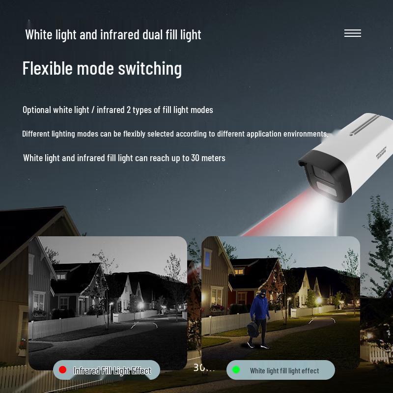 HIKVISION 2MP POE Dual-Light Fixed-Focus Indoor Security Camera CN Plug (adapter Included)