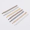 Necklace Extension Chain Diy Jewelry Accessories 5-7Mm Water Drop Tail Chain, Copper-Clad Iron Extension Chain 20 Pieces/Bag