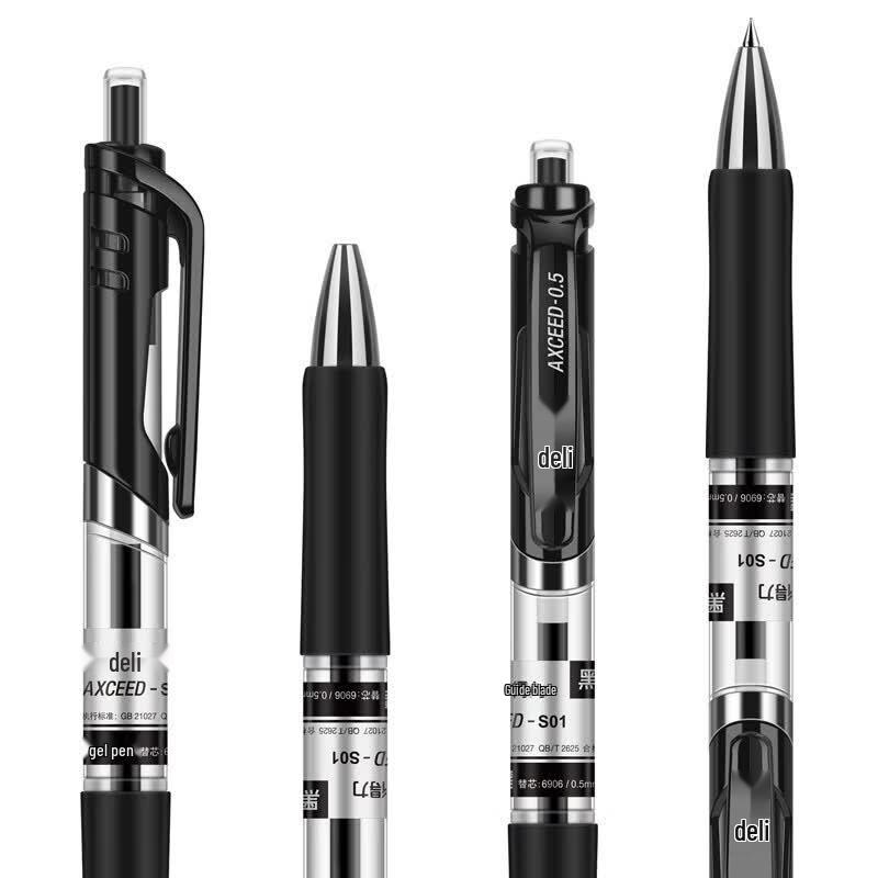 Deli S01 0.5mm Ret Retractable Gel Pens