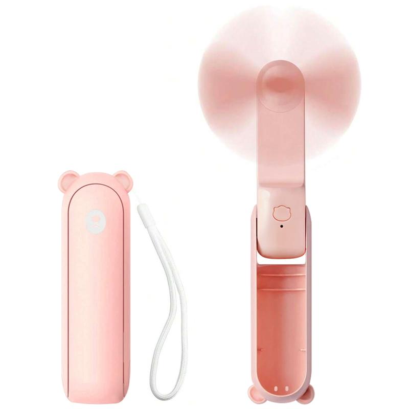 Portable Mini Fan, USB Charging Small Fan, Foldable Handheld Eyelash Fan, Suitable for Travel and Outdoor Use