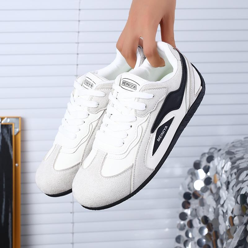 Autumn New Women's Lightweight Flat Sports Sneakers, Fashion Low-Cut Casual Shoes, Comfortable & Versatile Walking Shoes