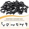 150Pcs Nylon Universal Cable Tie Buckle, Push Mount Cable Zip Tie With Car Wire Loom Routing Clips, Universal Compatible With GM Ford Trucks Cars