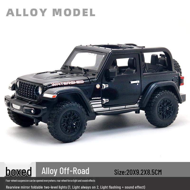1/24 Alloy Off-Road Vehicle Model Pull-Back Toy with Sound & Light