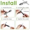 2Pcs Ratchet Wrench Adjustable T-Handle Holder, T Type Ratchet Tap Wrench for Metric M3-M8 / M5-M12 Thread Screw Taps Hand Tool