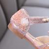 Spring and Autumn New Girls Sandals Girls Princess Rhinestone Shoes Leather Shoes Dance Performance Shoes