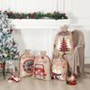 New Decorative Bags, Christmas, Snowman, Car Decorations, Burlap Bags, Drawstring Pockets, Cartoon Gift Bags, Apple Bags