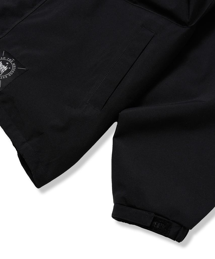 Brownbreath Tag Nylon Shell Hood Jacket - Black