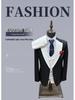 Men's Plus Size Slim Fit Tuxedo Three-Piece Suit for Groomsmen and Grooms
