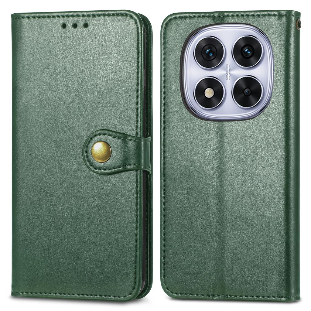 For Xiaomi Poco M8 Pro 5G/Redmi Note 15 Pro+ 5G (Global) Case Wallet Stand Leather Phone Cover with Wrist Strap