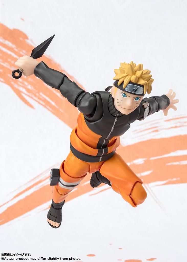 TAMASHII NATIONS NARUTO Uzumaki Naruto 145mm PVC ABS Vopsit Articulații Figurină Mișcătoare S.H.Figuarts -Ediția NARUTOP99- Aprox.. &