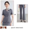 Women's Summer Short-Sleeved Professional Suit - Elegant Workwear for Hotel, Jewelry Store, and Salon Reception