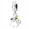 Halloween Glow Color Changing Skeleton Ghost Cucurbit Charm Bead Component Bead Components Compatible With Authentic Original Bracelet High Quality