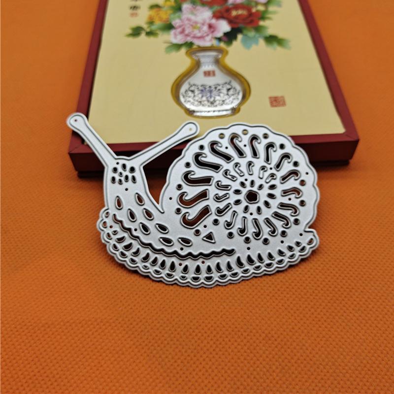 Metallschablone mit Schneckenmotiv, Stanzformen zum Prägen, Prägen, Stanzen, Stanzen, Prägen ...