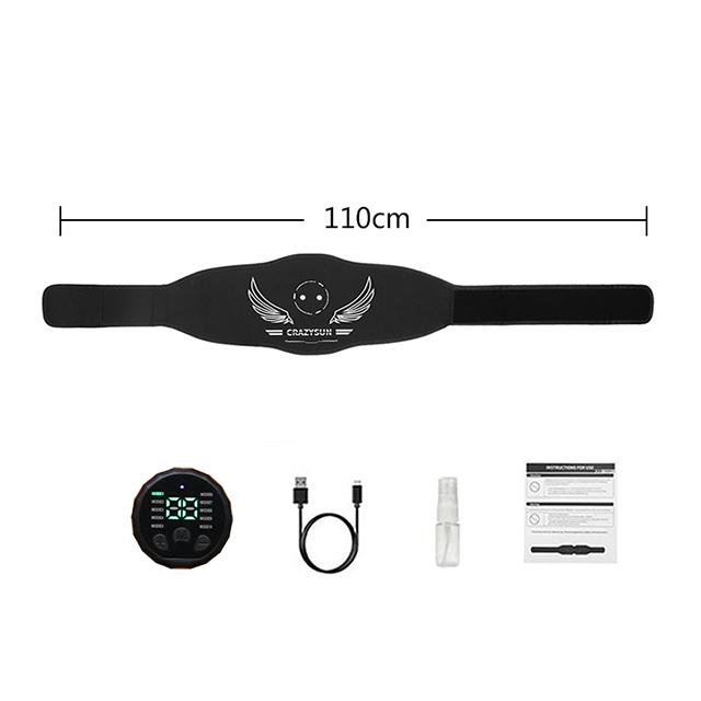 

Электрический EMS стимулятор мышц Тренажер для пресса Пояс для тонизирования живота Пояса для похудения талии Массажер для фитнеса тела USB-перезарядка