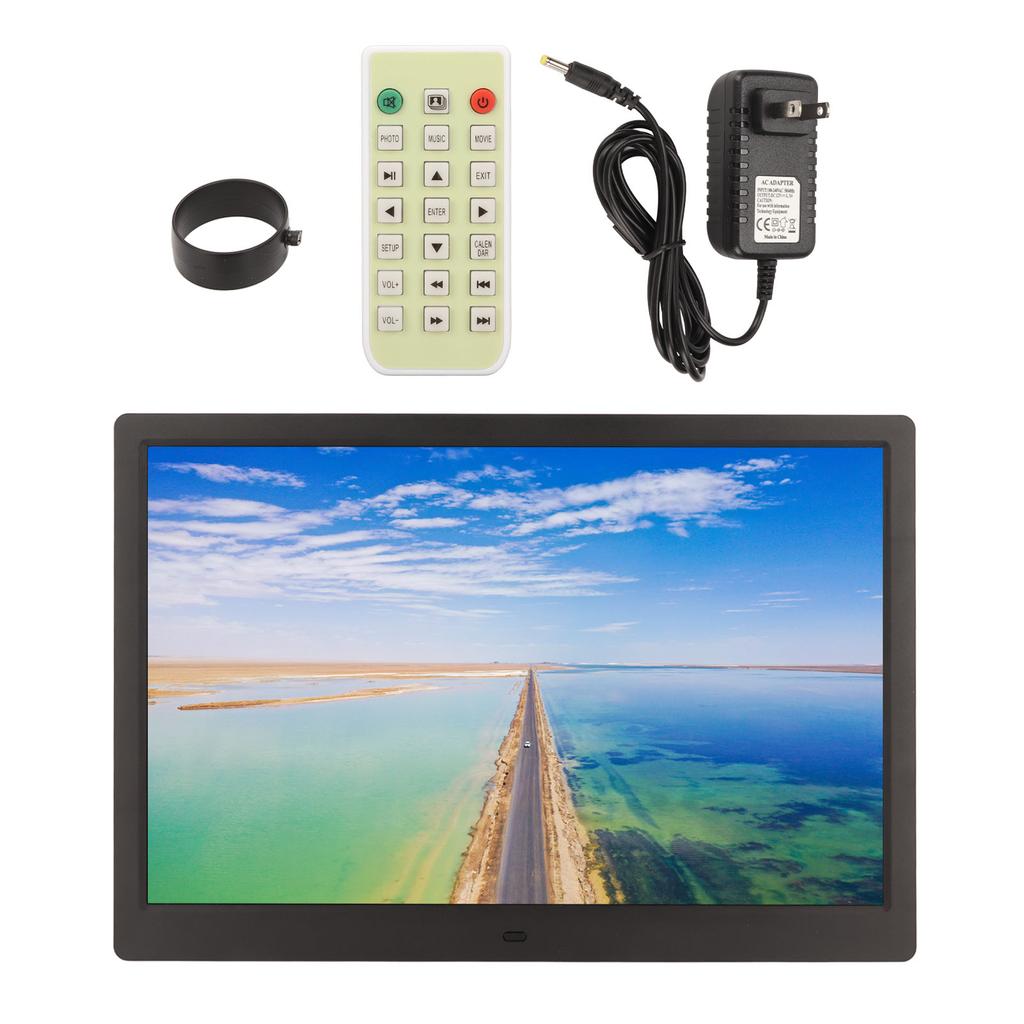 15,4 Zoll LCD Digitaler Bilderrahmen HD 1280x800 Großer Speicher USB-Schnittstelle Elektronischer Bilderrahmen