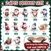12/24pcs/set New Creative Wooden Christmas Dwarf Gnome Decoration Small Hanging Christmas Tree Decoration Wooden Plaque Set