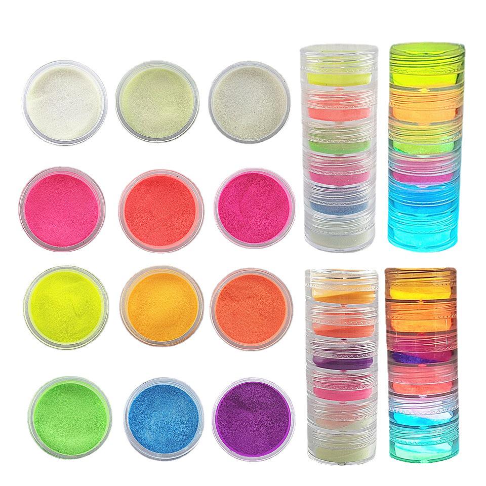 High Brightness Long-Lasting Luminous Powder 10g - DIY Nail Glitter Resin Pendant Kit