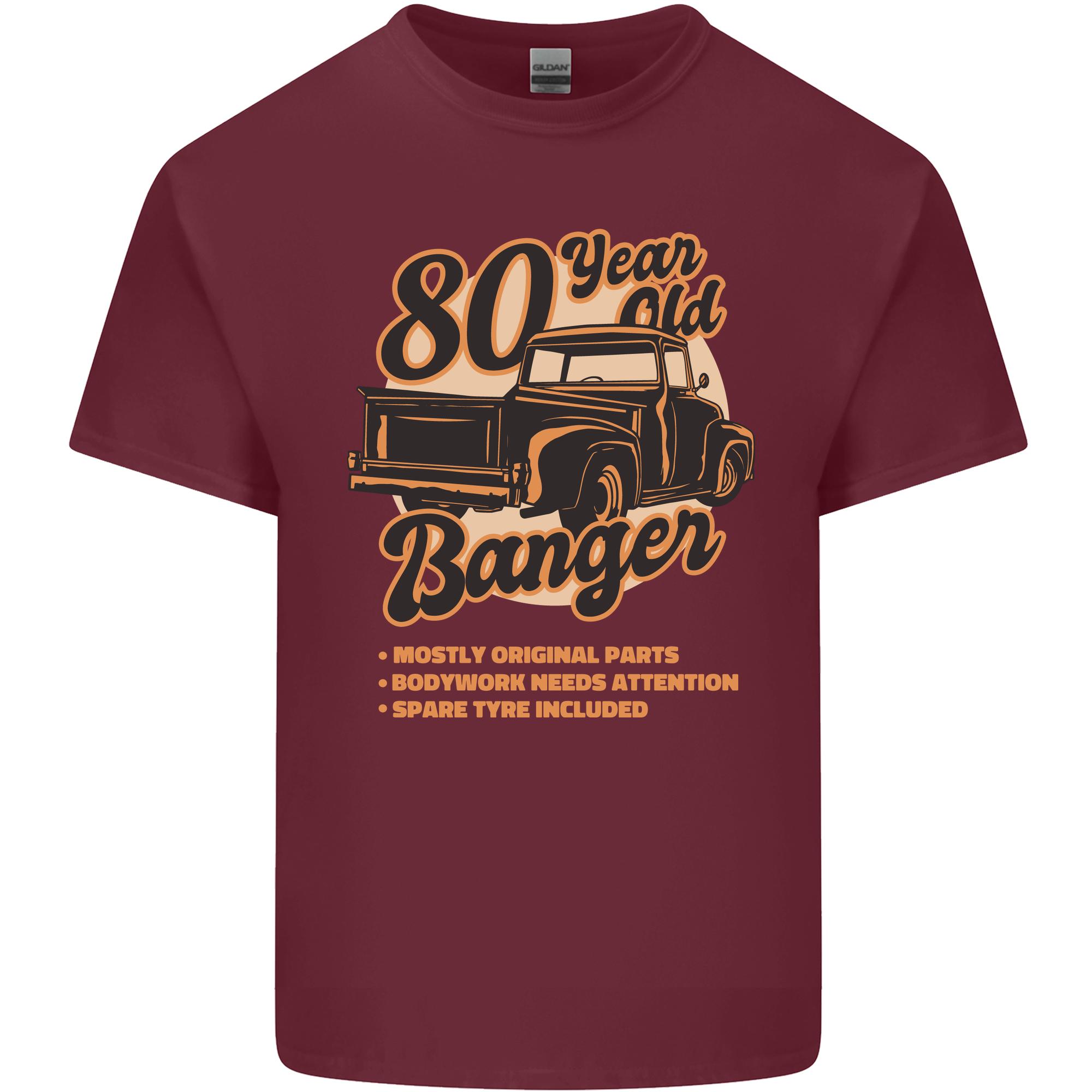 80 Year Old Banger Birthday 80th Year Old Unisexs Light Cotton TShirt S