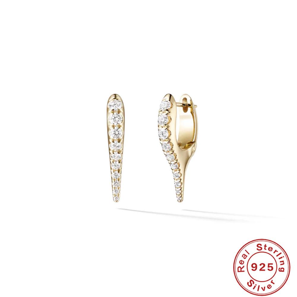 

Серьги-пряжки из стерлингового серебра S925 Classic Personality Rivet Ear Buckle, уличные хипстерские аксессуары, серьги с бриллиантами, классные серьги для девушек 925 Silver