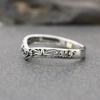 Huitan Chic V Shaped Finger Ring for Women Hollow Out Design Antique  Color Vintage Female Rings Daily Wear Retro Jewelry