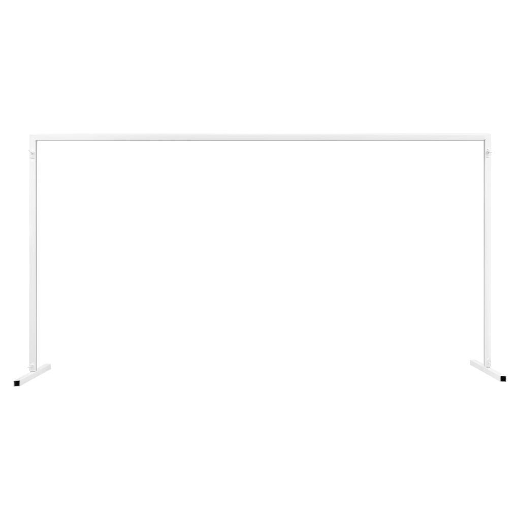 6.6x6.6FT Square Metal Wedding Arch Stand Flower Balloon Arch Stand Backdrop Frame Height Adjustable for Ceremony Party Decor