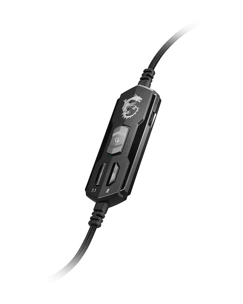 MSI Immerse GH50 Gaming Headset, USB Connection, Virtual 7.1 Surround Sound, Deep Bass, SP891