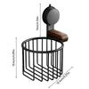 Suction Cup Bathroom Paper Holder Non Perforated Toilet Tissue Basket  Soap Holder