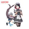 UJIOM Ellen Joe Bitten By Gwra Gura Wall Stickers Kawaii Anime Loli Trunk Game Room Decal Creative Vinyl Art Home Accessories