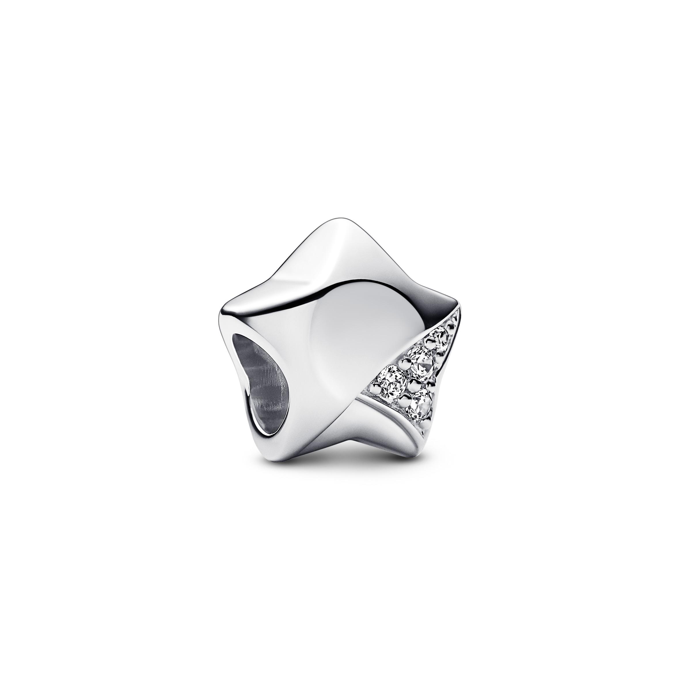 Pandora Exquisite Star Shaped Charm Women Jewelry Silver 792484C01 Silver