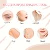 12pcs Stainless Steel Eyebrow Trimmer with Protective Cover | Suitable for Men and Women - Precision Shaving Device for Face