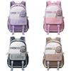 Stylish Spacious New Nylon Backpack For High School And Middle School Students In Purple Pink Green Khaki Black