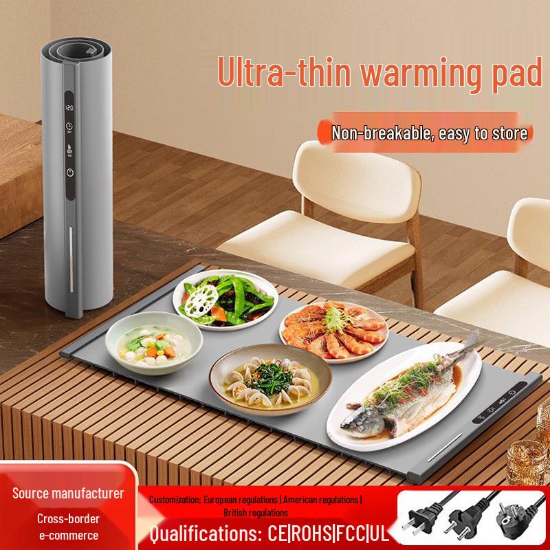 

Зимний силиконовый многофункциональный подогреватель пищи - Интеллектуальная постоянная температура, изоляционная доска для обеденного стола 65*38CM Beige