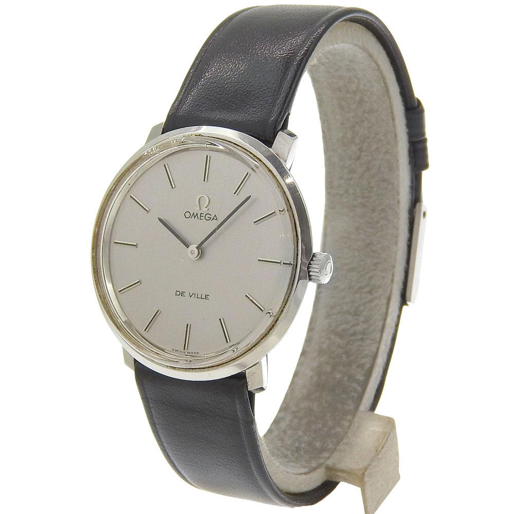 Omega De Ville Watches TOOL104 Silver SilverDial Stainless Steel/leather Hand Winding Analog Display Mens Used