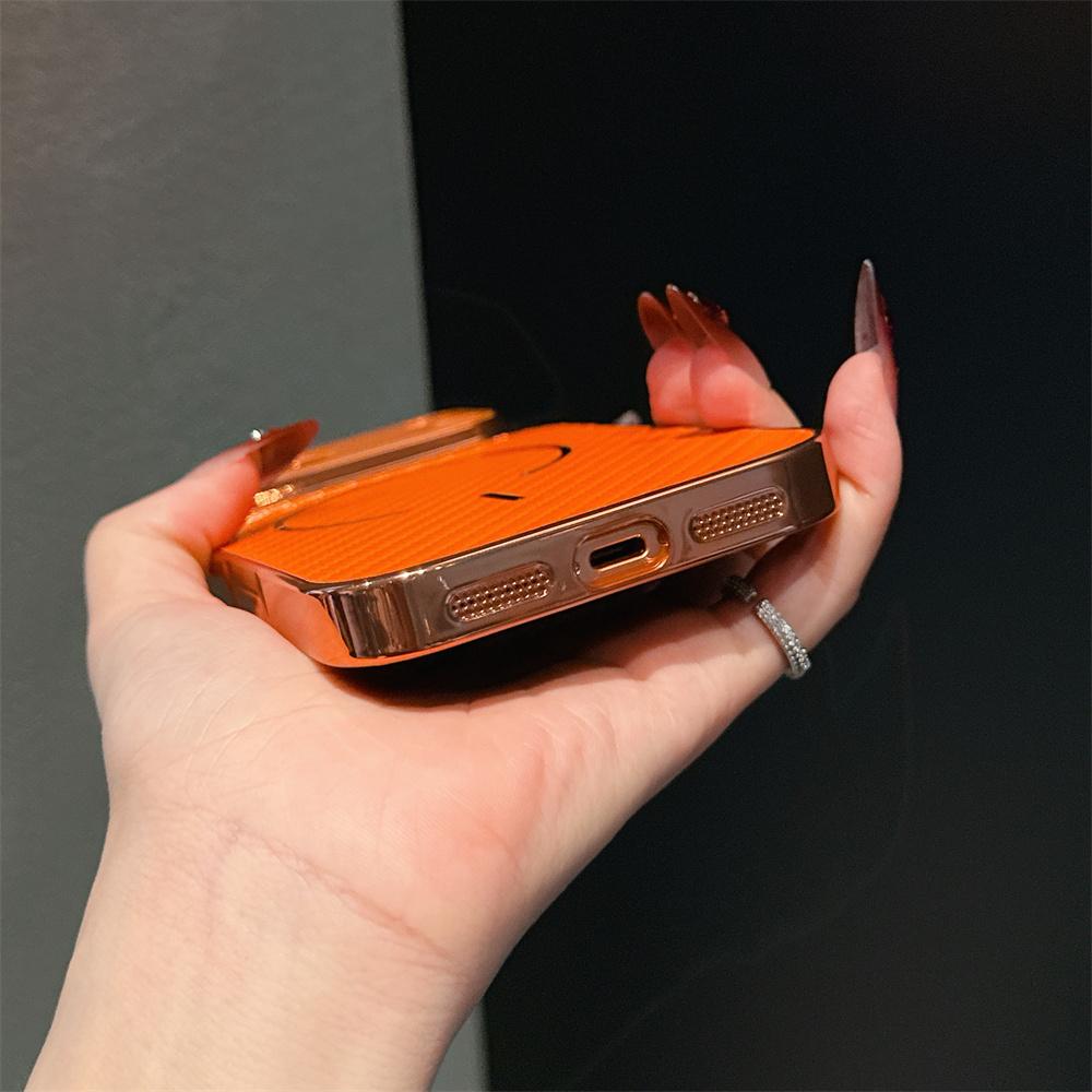 Orange Magnetic For Magsafe Matte Phone Case For iPhone 17 Pro Max Air 16 Pro 15 Plus 14 13 17Pro Wireless Charging Armor Funda