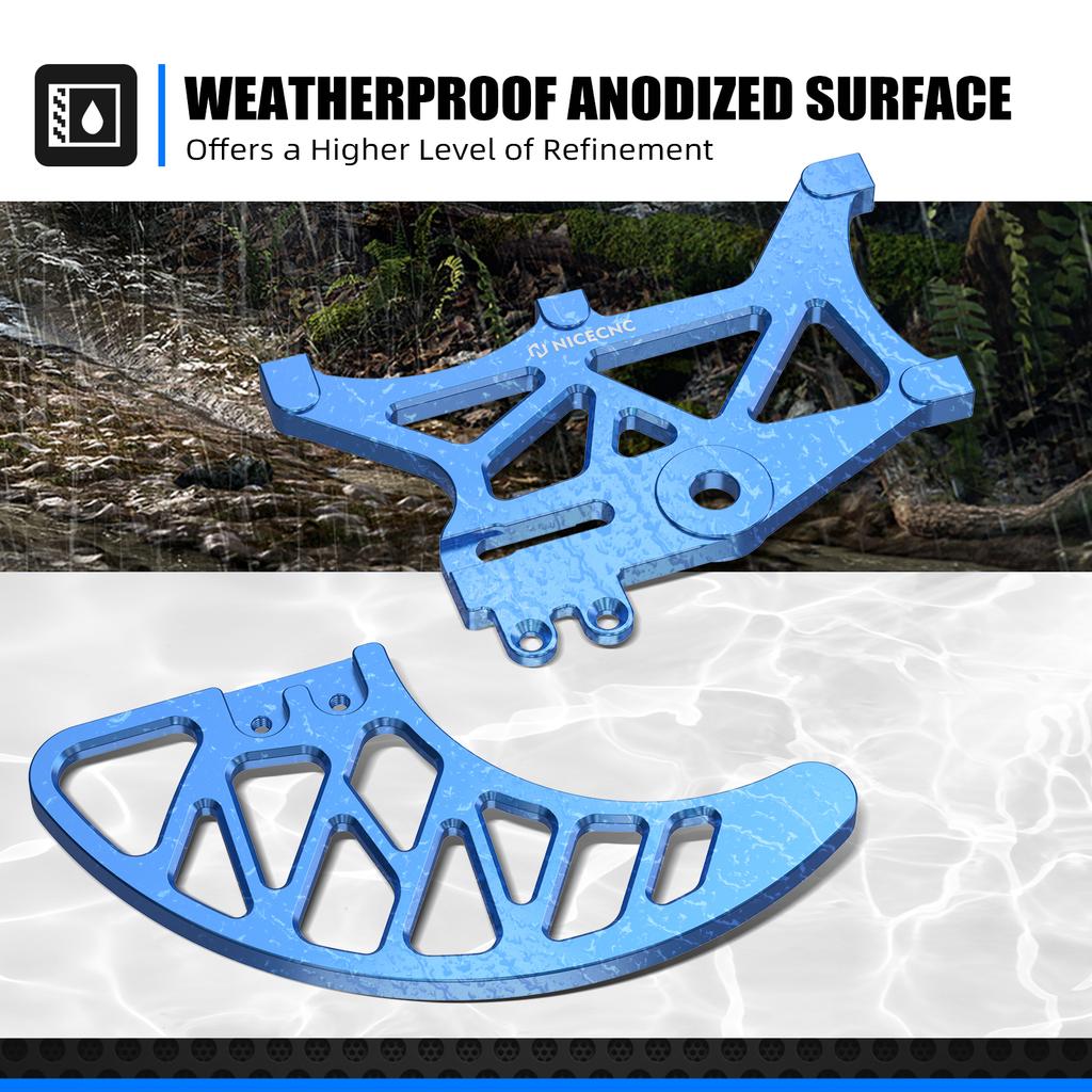 NICECNC For Surron Light Bee X S L1E For Segway X160 X260 Rear Brake Disc Guard Sprocket Caliper Protector Electric Dirt Bike