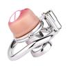 FRRK Metal Chastity Cage Penis Lock Male Chastity Device Wearable Vagina BDSM Bondage Restraint Device Sex Toy for Man