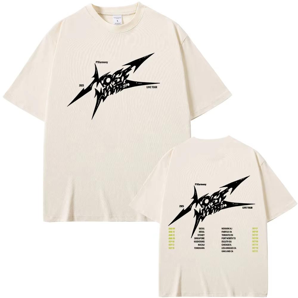 Korean P1Harmony Live Tour 2026 Summer New Hot Selling Mens Womens Kpop Fashion Trend Casual Cotton Tshirt