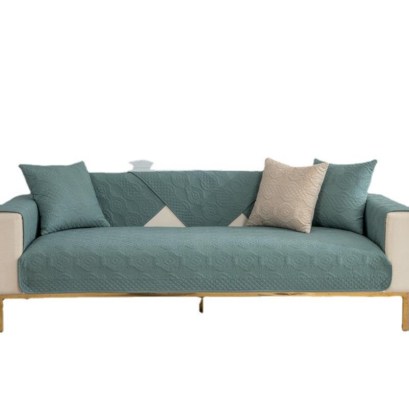 Universal Washed Cotton Sofa Cushion for All Seasons Modern Simple Non-slip Sofa Seat Cushion