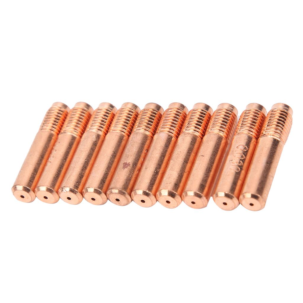 10Pcs Conductive Nozzles Copper MIG Welding Contact Tips Replacement Accessories 0.8mm
