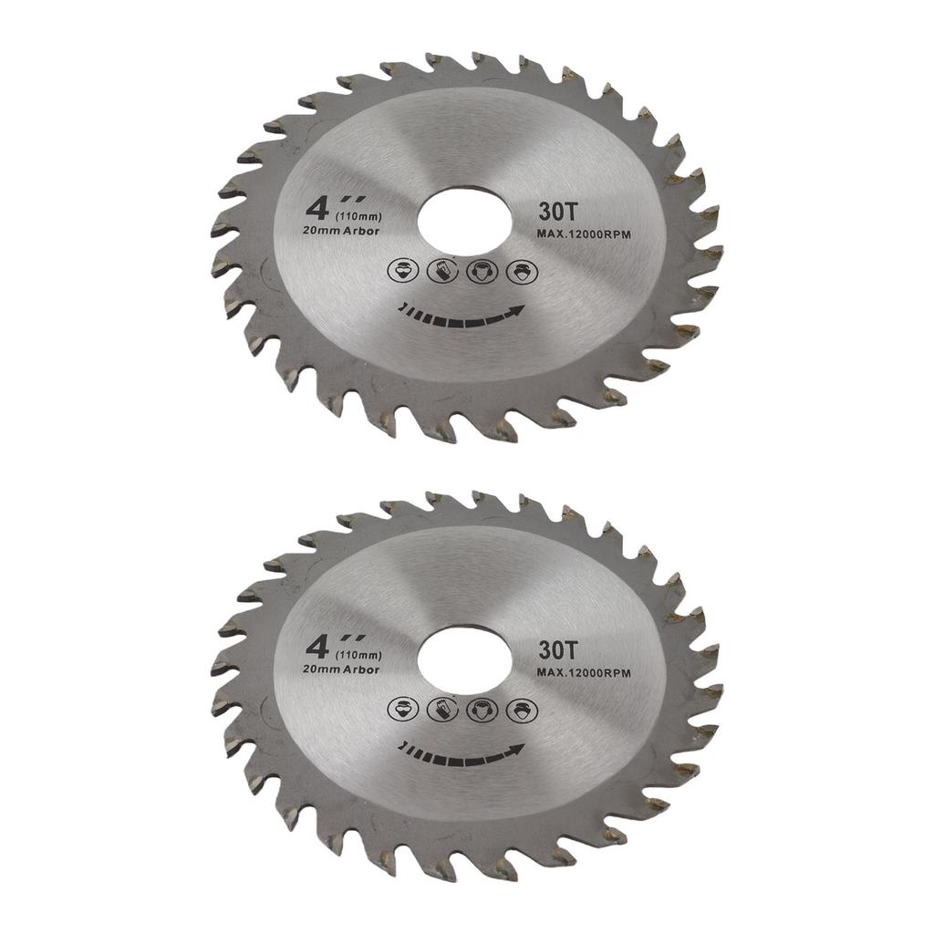 2Pcs 4x30T Circular Saw Blade Woodworking Cutting Disc for Carpentry Home Improvement 105mm