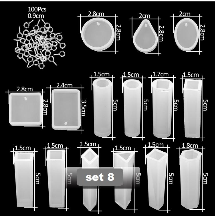 DIY Ornament Mold Silicone Drop Glue Mold Combination Set