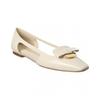 Ferragamo Terea Leather Flat White