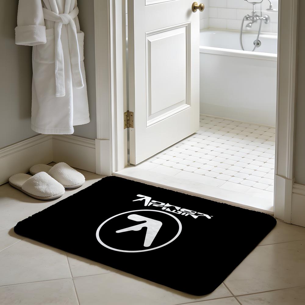 Aphex Twin Richard D James Music Floor Mat Soft Flannel Absorbent Mat Non-Slip Rug Home Bedroom Bathroom