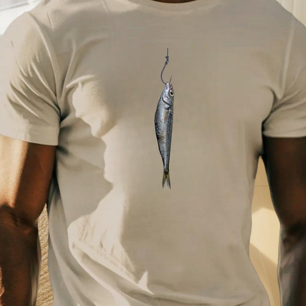 Plus Size Men's Summer T-shirt, 3d Render Graphic Print Short Sleeve Tees Trend Casual Tops for Daily Life, Big & Tall Guys