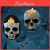 Stylish Gothic Skull Wall Lamp For Halloween Decor Featuring Unique Resin Craftsmanship