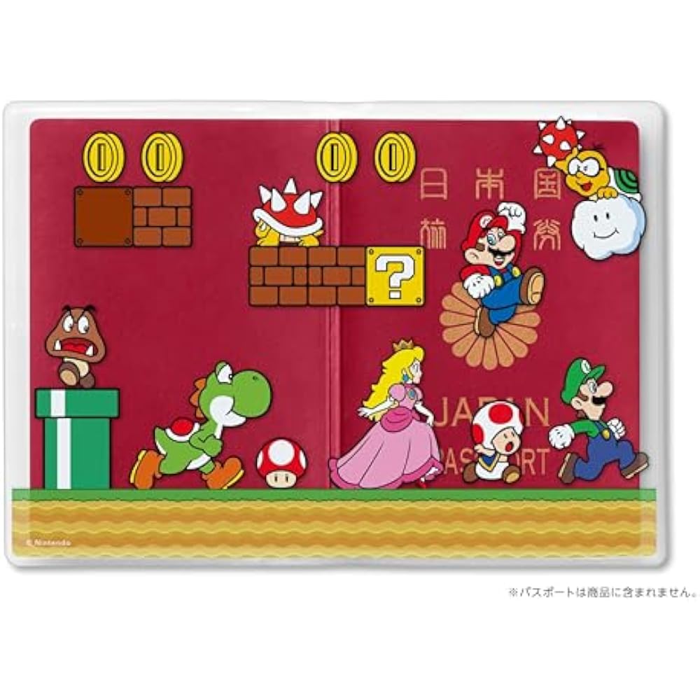 Super Mario passport cover (Mario characters)